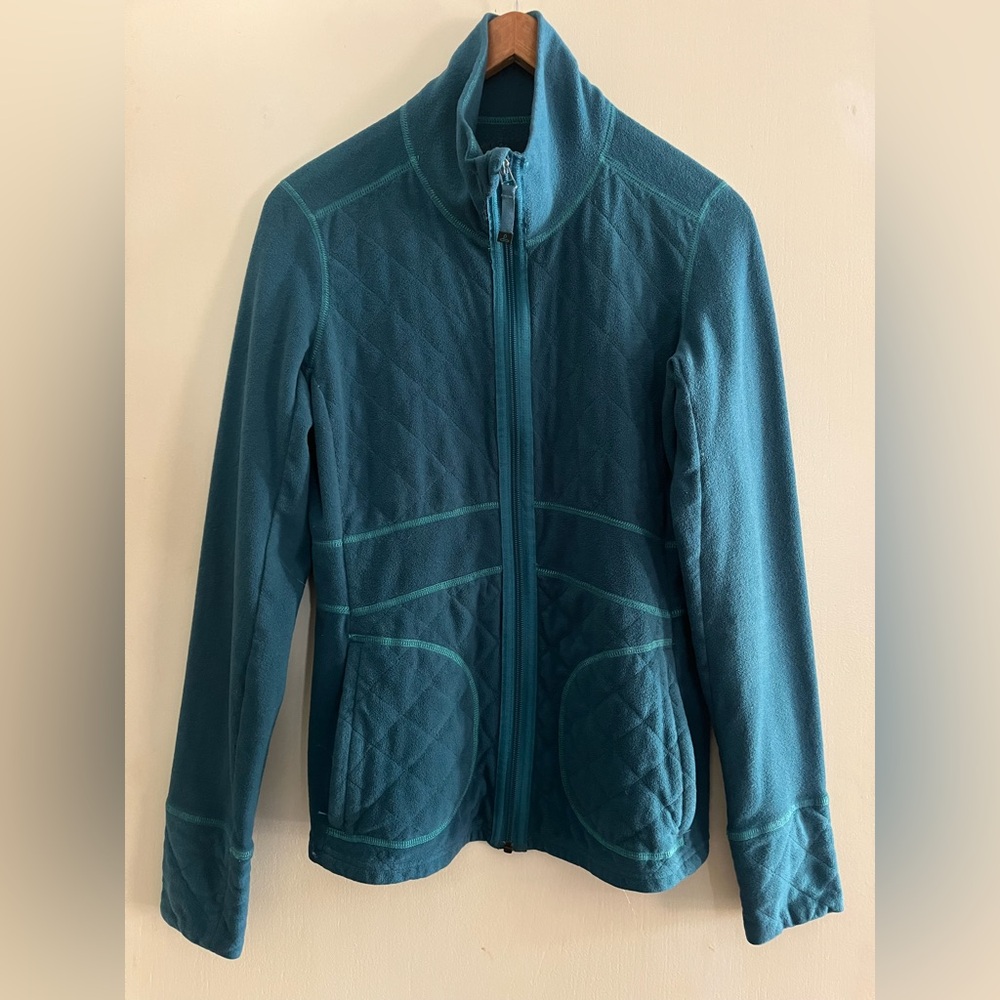 PRANA Breathe Fleece Jacket Full
Zip Teal Size M